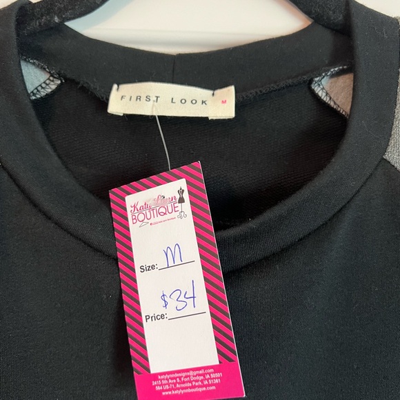 Brand new! Black/camo longsleeve with elbow patches. Medium. - Picture 2 of 6